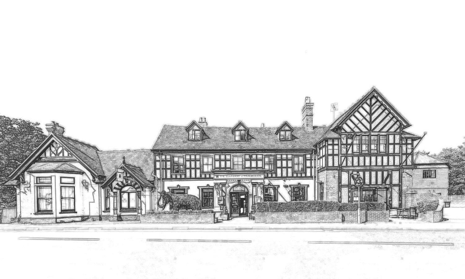 Sketch of The Elephant Hotel