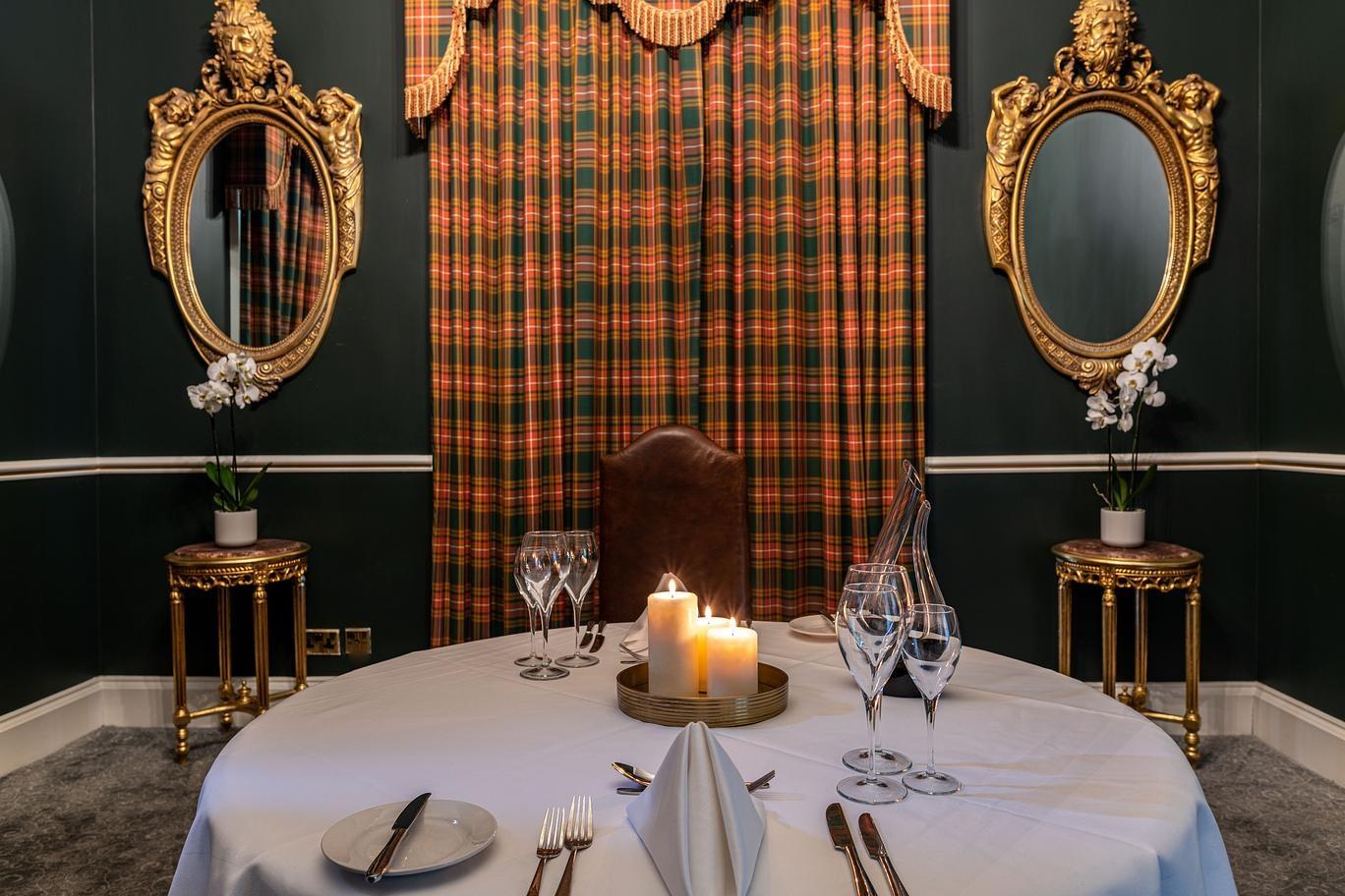 private dining at Melville Castle