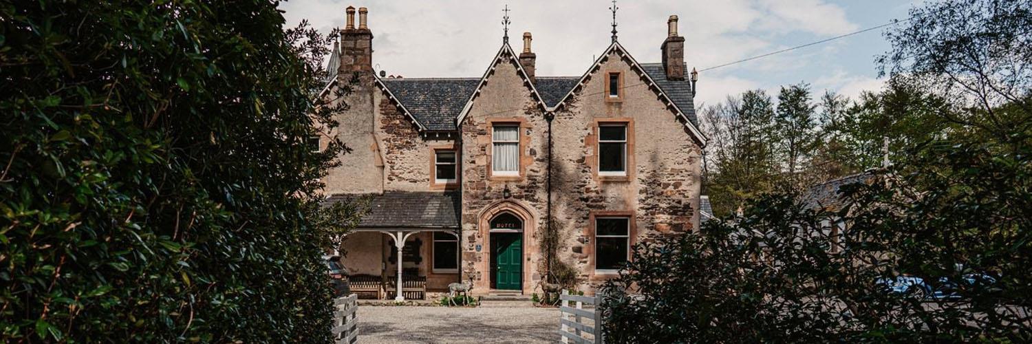 Exterior view of Shieldaig Lodge